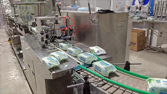 Wet tissue making machine full automatic